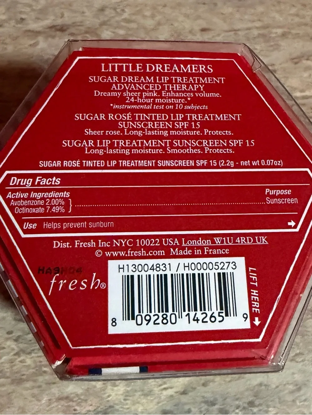 Fresh Little Dreamers Sugar Dream, Sugar Rose Tinted , & Sugar Lip Treatments